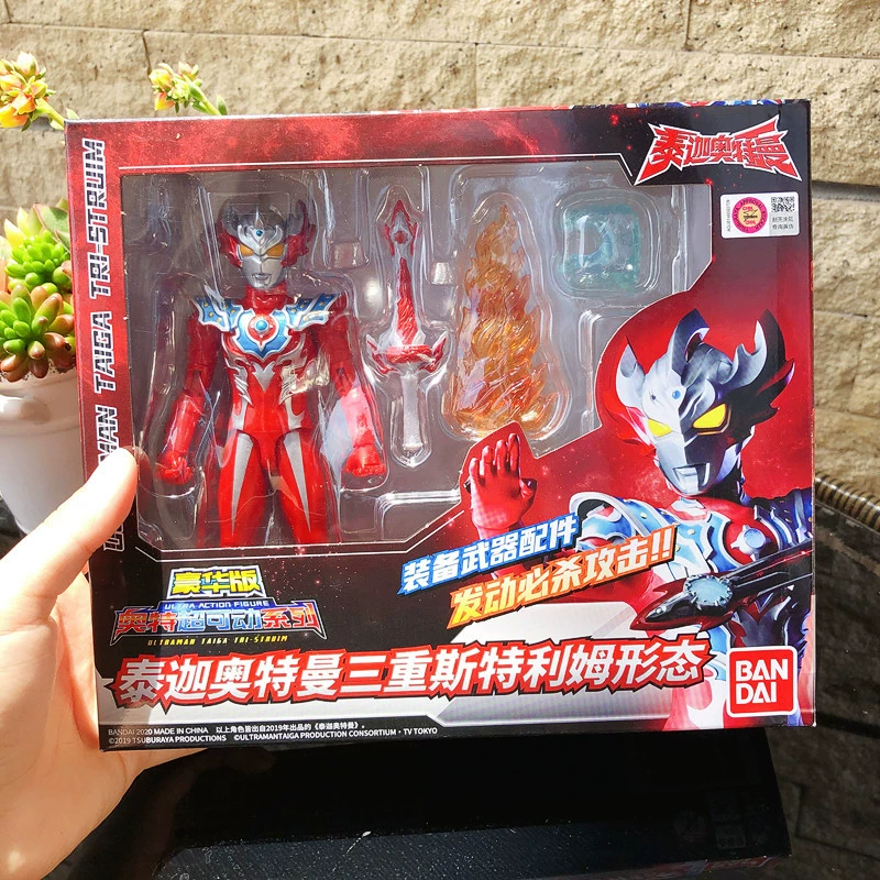 Bandai, Ultra, подвижный Ultraman Tiga, кукла, игрушка, роскошное издание