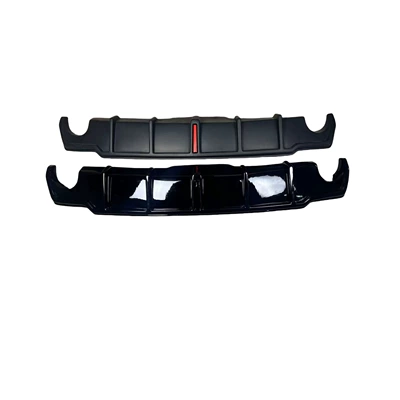 Suitable for 06-12 Lexus IS250 300350 modified rear lip bilateral single PP bright black rear lip (Big Surrounded) - is-back-lip-primer-and-back-lip