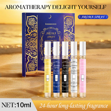 跨境无酒精香水喷雾套装清新淡雅持久留香身体头发香氛小样旅行装