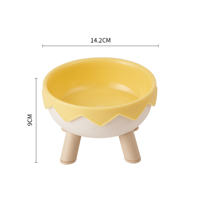 Fabricantes Cuenco de cáscara de huevo Cuenco para mascotas Macaron Cuenco de acero inoxidable Protector de cuello Cuenco para gatos Cuenco para perros antideslizante