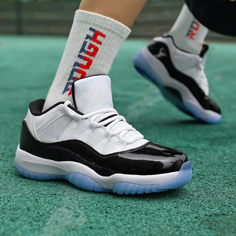 Retro Basketball Shoes Joe 11 High-Top Men's Shoes Aj11 Devil Low-Top Women's Shoes Lavender Naike Official Baby's Breath