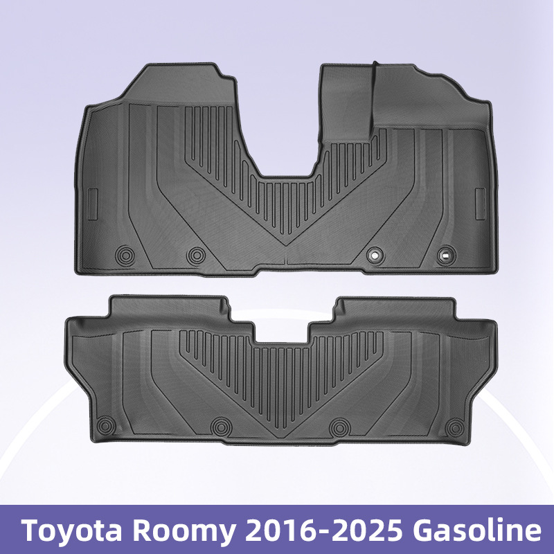 Para Toyota Roomy 2016-2025, combustible, timón derecho, material 3D para todo clima, tapetes de TPE