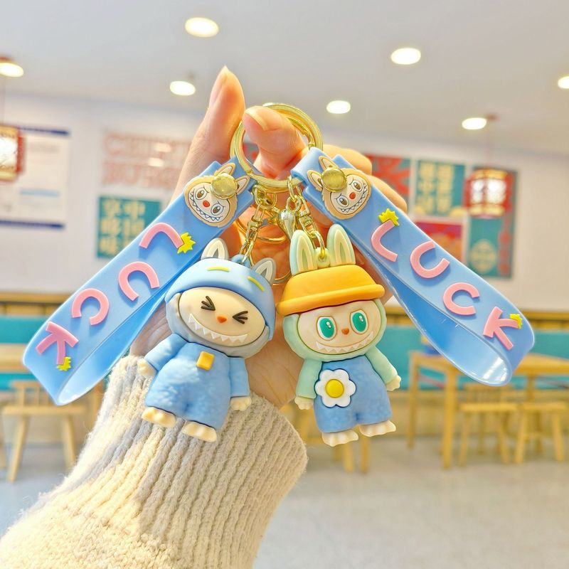 クロスボーダー漫画女装ラブブキーホルダーペンダントかわいい小さな羊人形車のキーチェーン卸売ギフト|undefined
