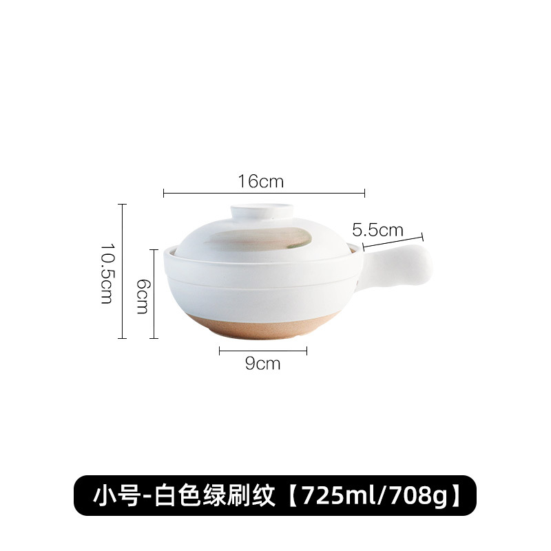 Olla de barro para uso doméstico, apta para estufas de gas, olla especial para hacer sopa, olla de barro, olla pequeña para cocinar arroz, olla de barro LOGO. image 10