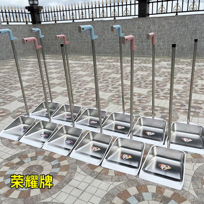 不锈钢垃圾铲无磁加长杆一体成型日用家居百货清洁簸箕加厚耐用