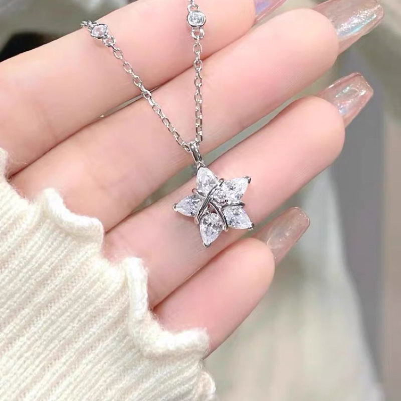 Factory Direct Sales, Quick-Release织女星 Necklace Accessories, Women's Niche Light Luxury High-End Clavicle Chain, Internet Celebrity Live Broadcast Hot Sale