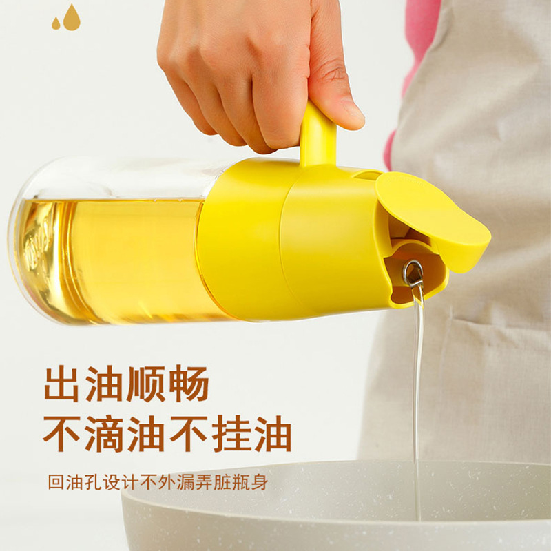 Automatic foldable glass oil dispenser