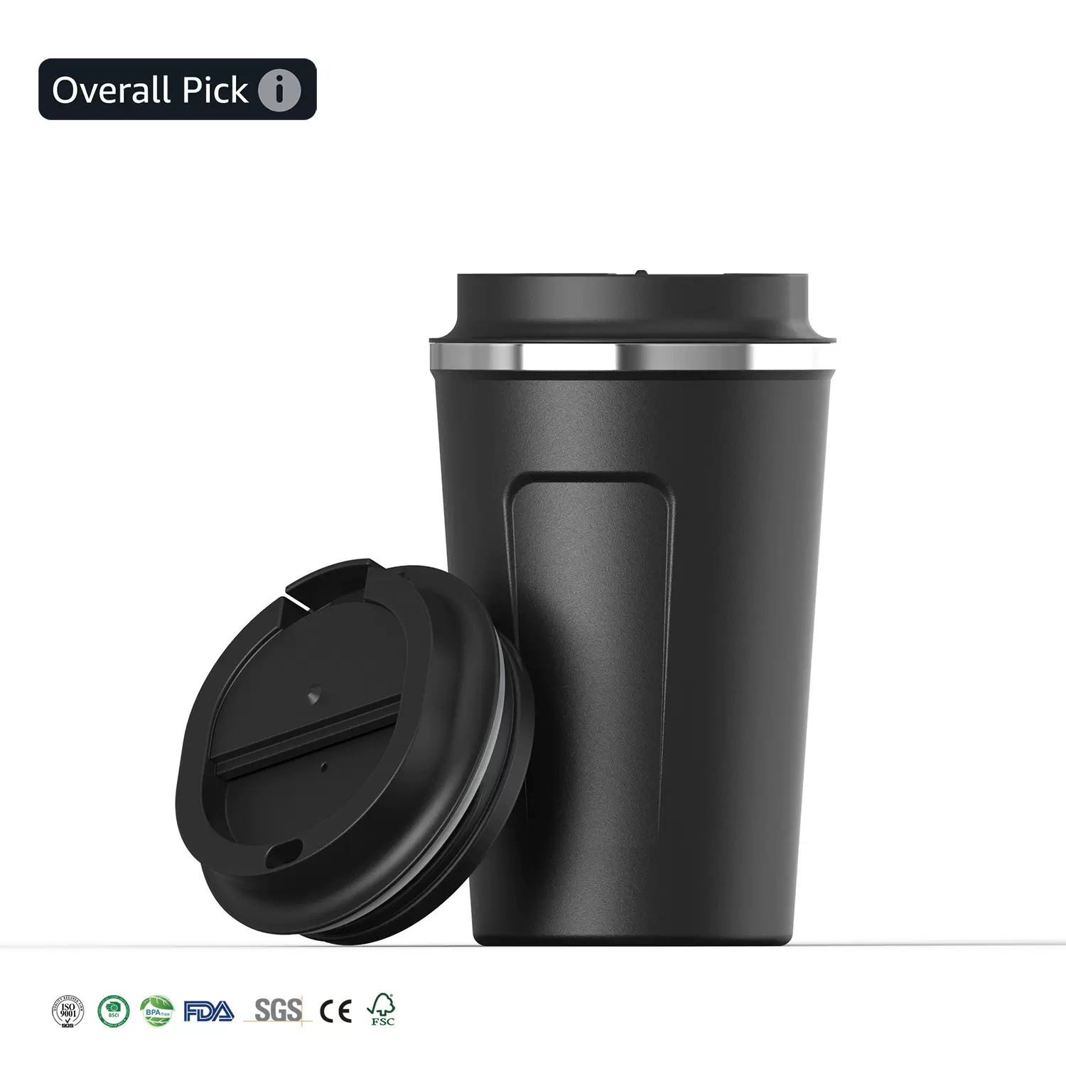 跨境保温杯批发304不锈钢保温咖啡杯办公商务送礼品加印定制水杯