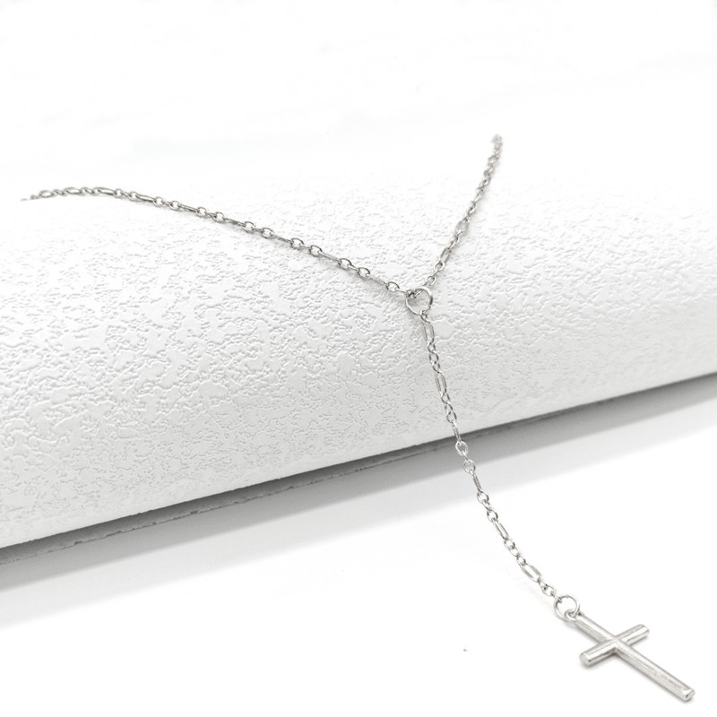 Fashion Cross Alloy Plating Necklace