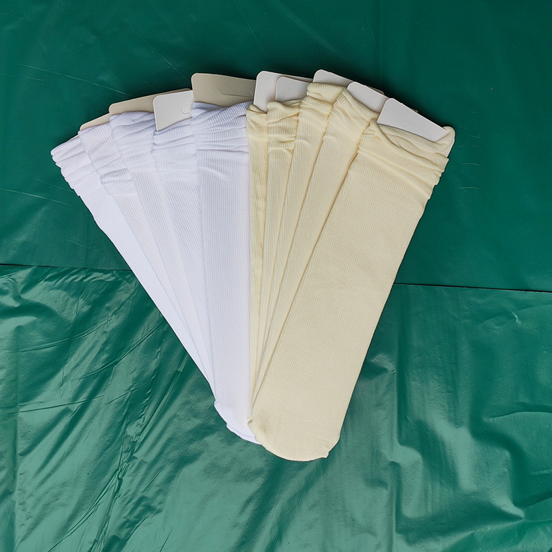 Calcetines negros, calcetines de terciopelo, primavera y verano, calcetines de hielo transpirables delgadas, calcetines blancas regulares, moda