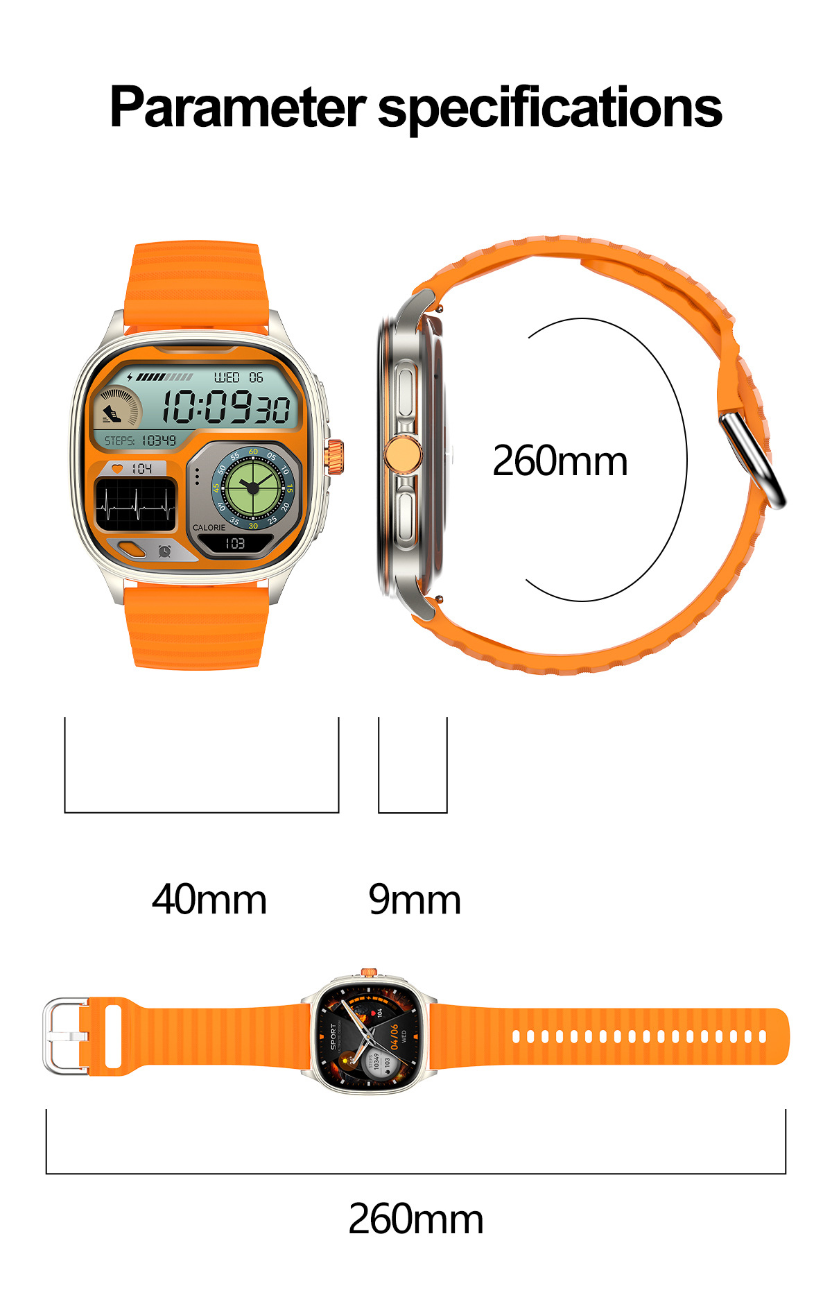 Smartwatch Mit Bluetooth Telefonie Sprachassistent Fitness Tracker_voghion.com