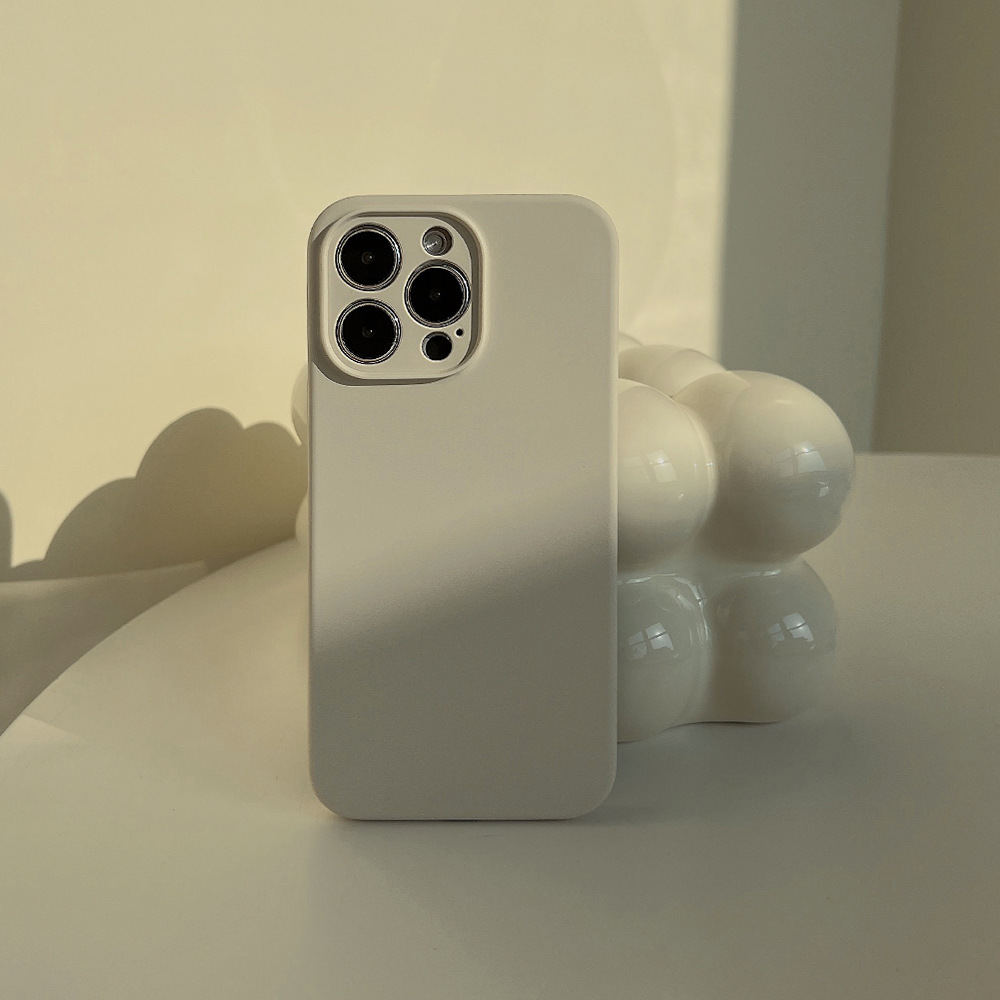 INS simple silicona líquida color sólido para Apple 15PROMAX/15 teléfono caso iPhone12 suave 11 hembra 14