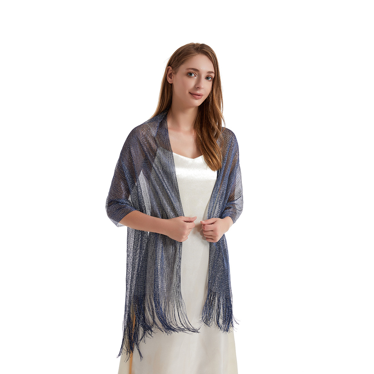 Women's Fashion Solid Color Polyester Tassel Shawls display picture 83