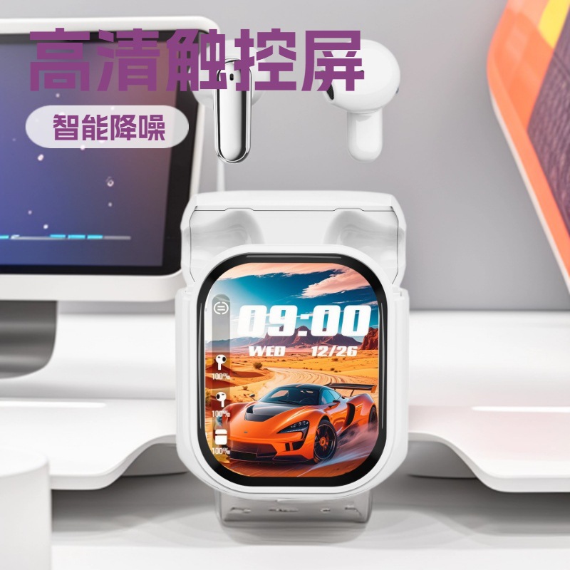 Transfronterizo Ai traduce pantalla táctil inalámbrica de cuatro pulgadas ENC llamada de ruido NE20 auriculares Bluetooth de negocios de bicicleta deportiva