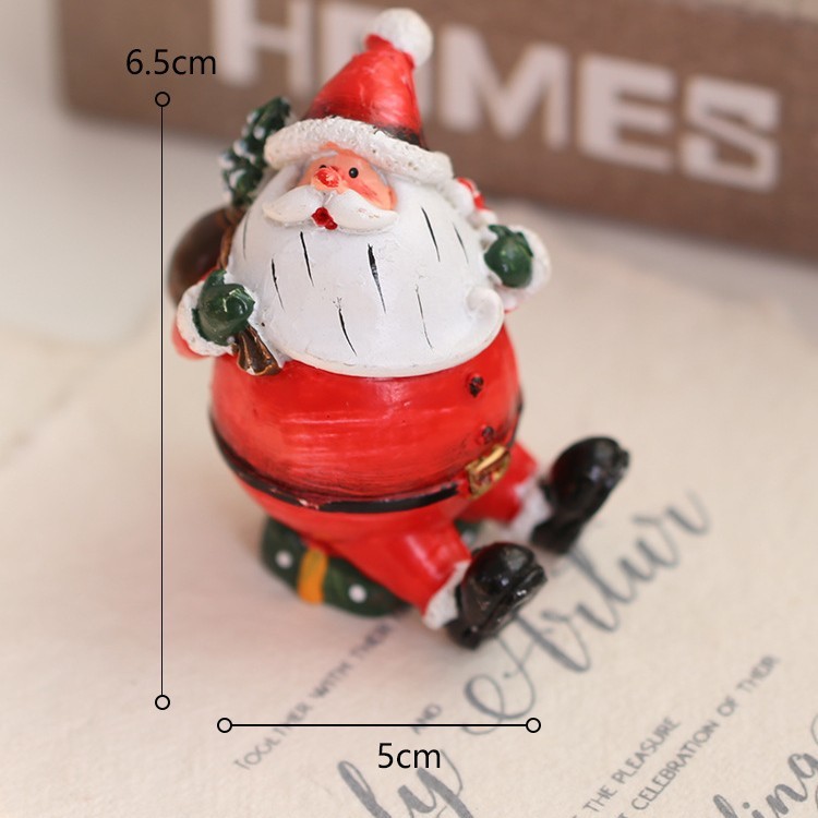 クリスマスクリエイティブ装飾イン樹脂装飾品雪だるまヘラジカ小さなペンダントアクセサリークリスマスツリーハンギングアクセサリー|undefined