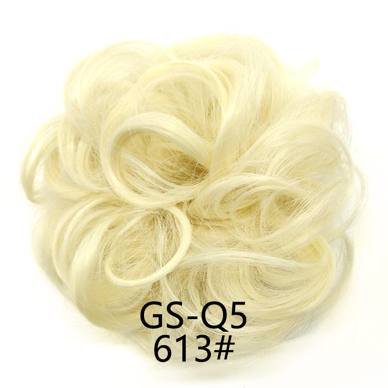 Europa y los Estados Unidos pelucas anillo de pelo de bolas cabeza cuerda elástica peludo natural peludo peludo transfronterizo