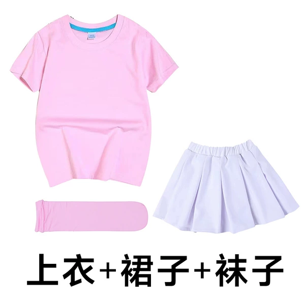 Pink T+White Skirt