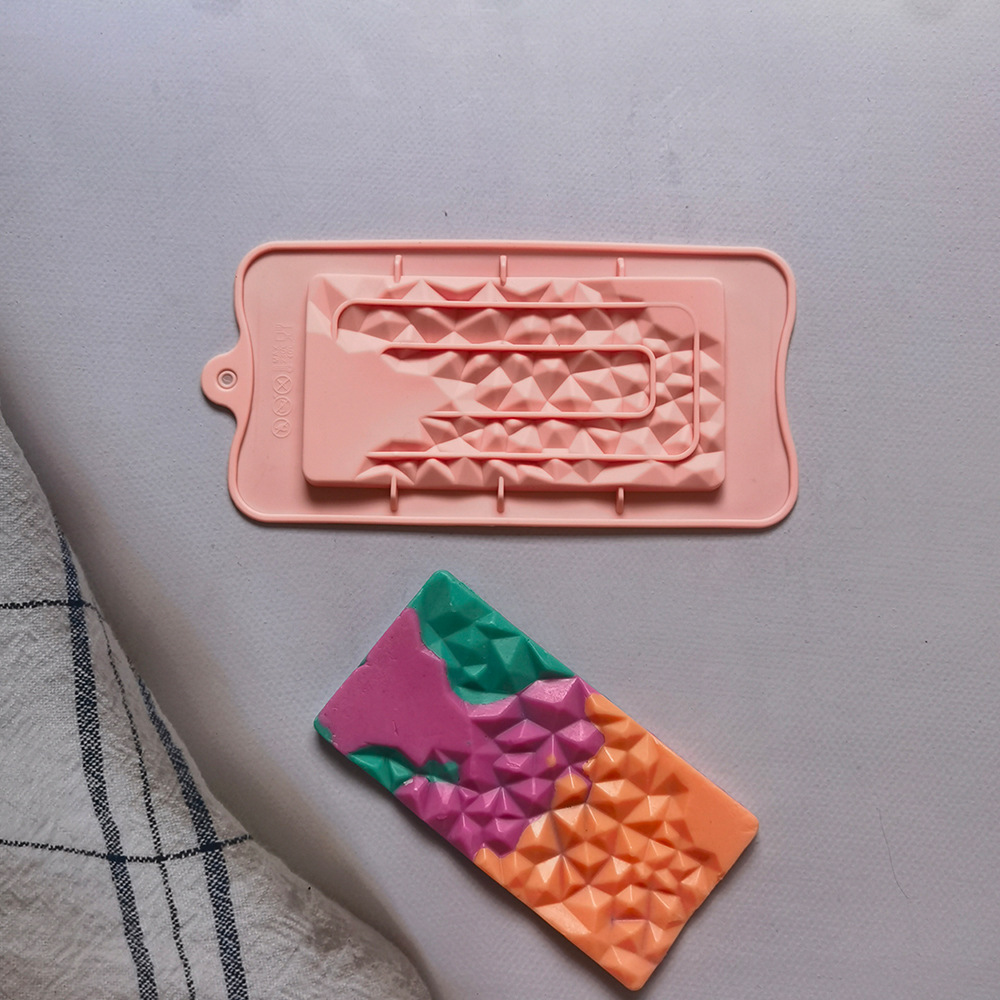376 chocolate geométrico pastel molde de silicona gelatina torta molde de pan herramientas de horneado