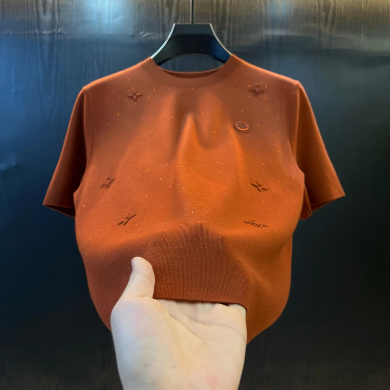 3D设计师款老花系列~早秋新款高品质舒适时尚男士圆领百搭短袖T恤|undefined