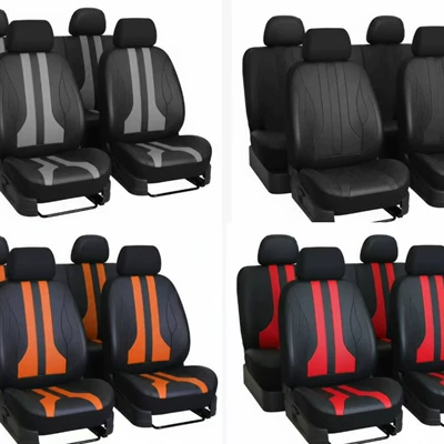 Amazon Mexico Cross-Border Foreign Trade Car Seat Covers Single-Line Diamond Quilted Embroidered Pu Leather Export to Europe and America