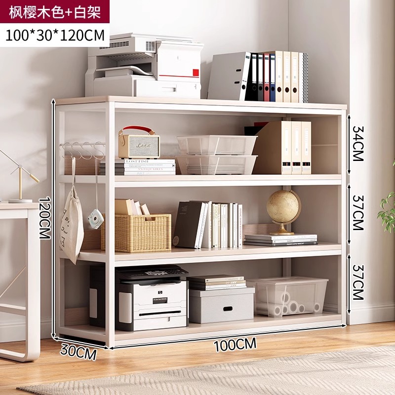 Estante de impresión estante de almacenamiento de hierro forjado estante de almacenamiento de piso multicapa estante de exhibición simple armario de oficina armario