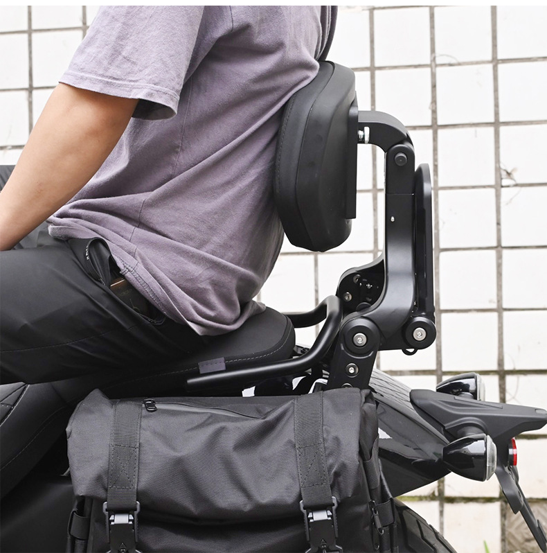 Suitable for Chunfeng 550Clc Folding Backrest, Driver's Backrest, Passenger Backrest, Telescopic Motorcycle Lumbar Backrest Chair