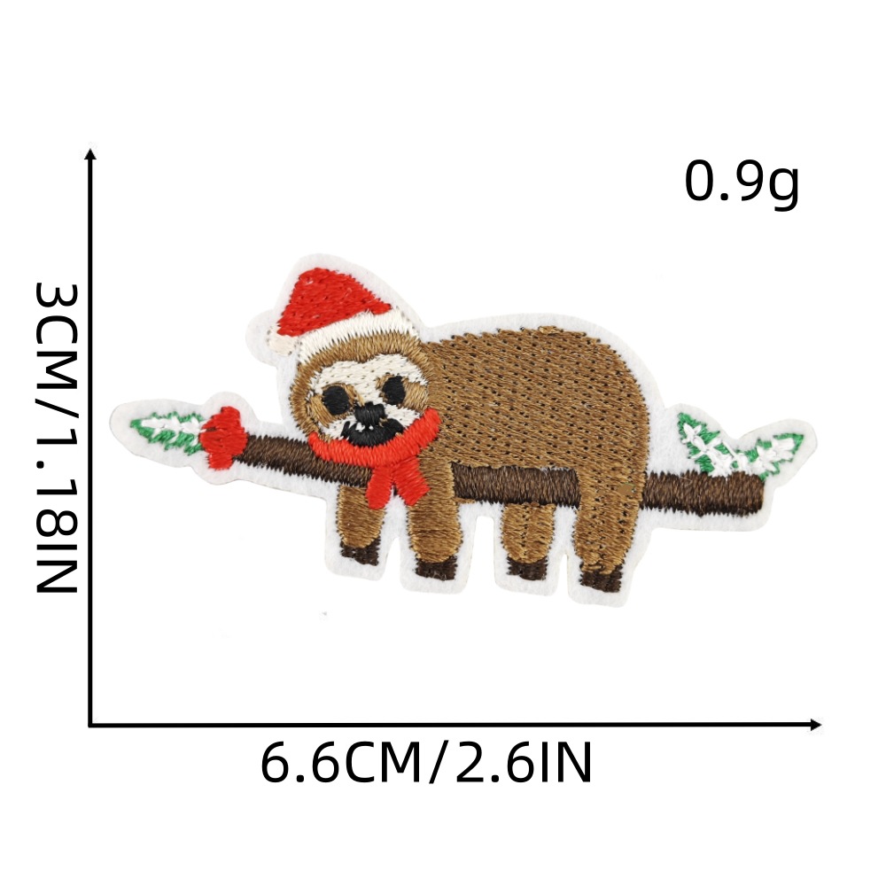 3g Weight Clothing Sticker Patches Classification 1 Piece, 1 Set Quantity Nonwoven, Polyester Material Christmas Festival Letter, Snowman, Snowflake Pattern Cute Style 1 Piece 1 Set Cute Letter Chrismas Snowman Snowflake Nonwoven Polyester Clothing Sticker Patches 2
