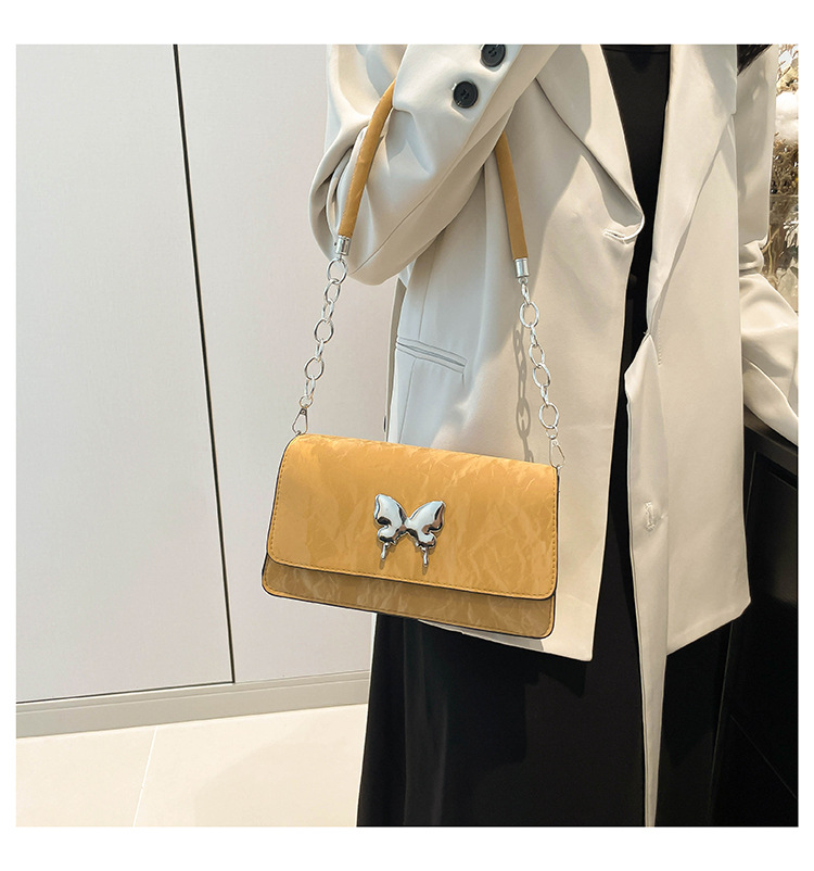 Modische und einfache Schleife Handheld Unterarm Damen 2024 Neue Stil Kette Mode Single Schulter Pendler Kleine Quadrat_voghion.com