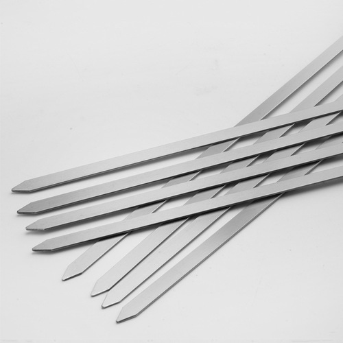 Stainless steel thickened wooden handle BBQ skewers BBQ tool set BBQ skewers BBQ skewers Skewers