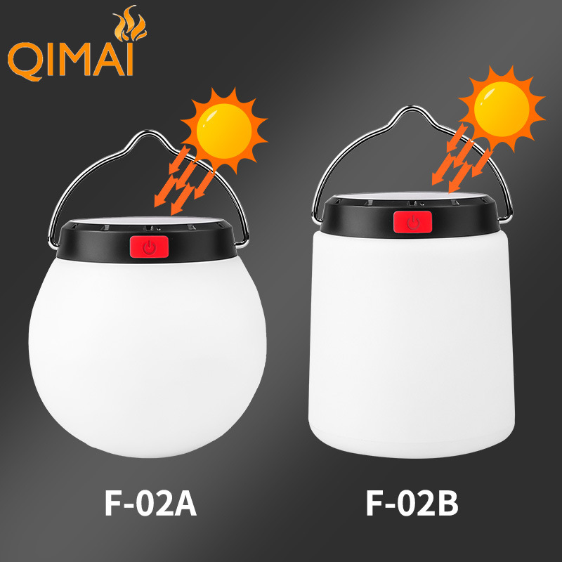 Cross-Border New Product LED Warm Yellow Solar Charging Compactweight Can Be Hanged Or Placed Rechargeable Camping_voghion.com