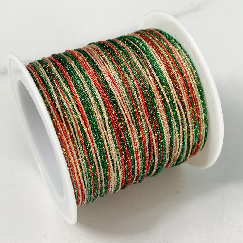 6 hebras de estrellas tiñidas hebras de hilo pequeño rollo de pulsera tejida a mano collar DIY Dragon Boat cuerda multicolor cuerda de mano estereoscópica