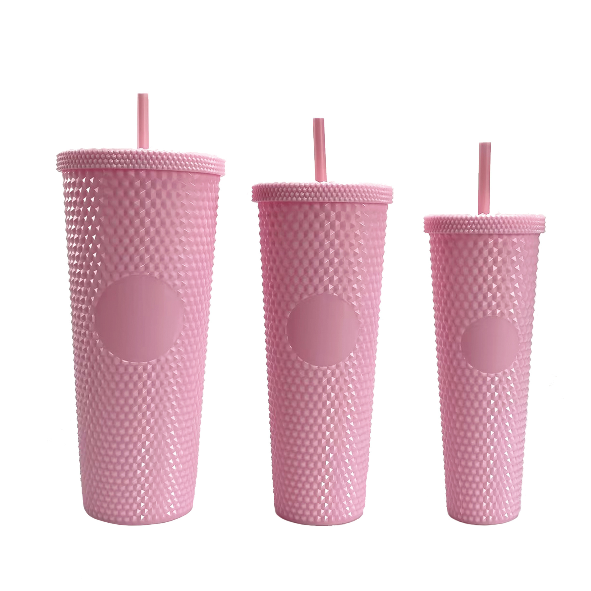 Vaso Plástico con Pajilla 3 Piezas