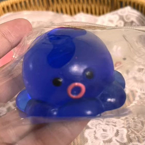 Gatito queso rebote lindo descompresión gato gato descompresión grueso juguete para estudiantes pequeño libro rojo mismo barro