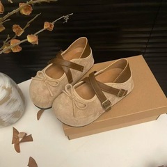 百搭两穿包头拖2025秋季新款显白设计感蝴蝶结韩版厚底女鞋勃肯鞋