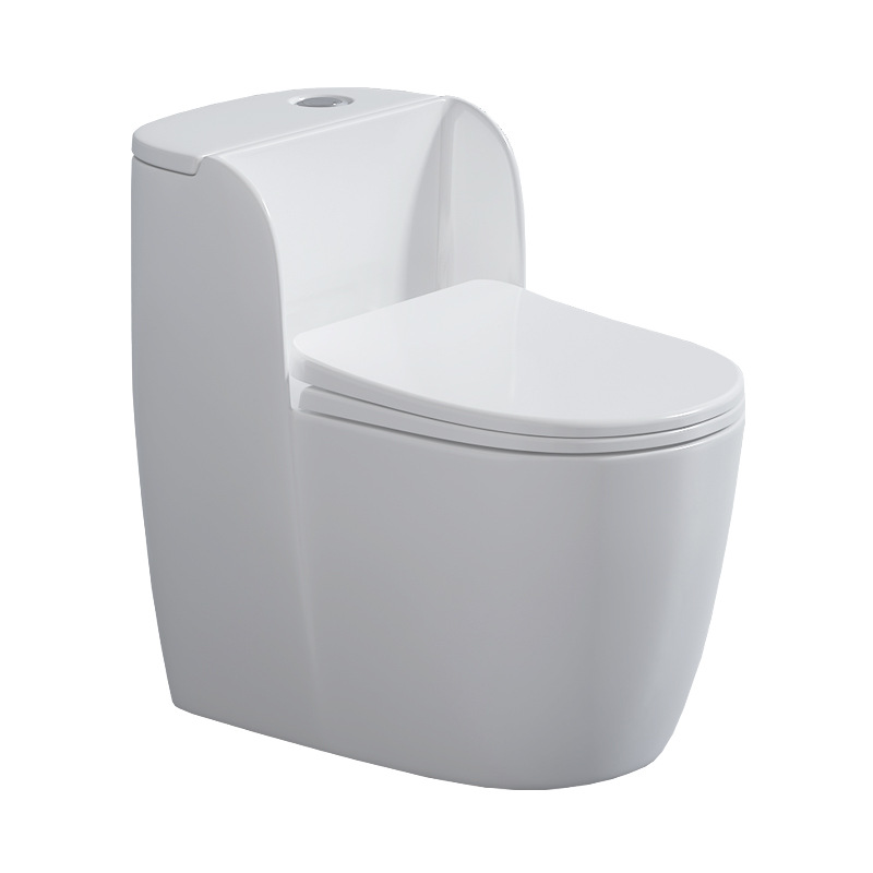 Nuevo Hogar personalizado interior anti-bloqueo de una sola pieza piso fila ultra-alto sifón moderno simple baño redondo al por mayor