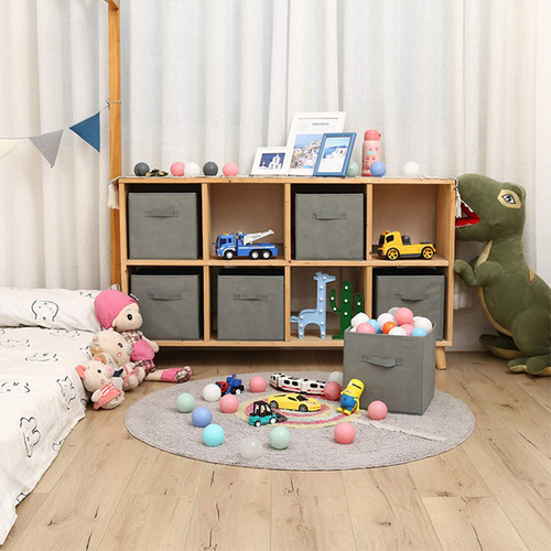 Fabric clothes dustproof storage box storage basket underwear pants socks blanket folding storage drawer type storage box