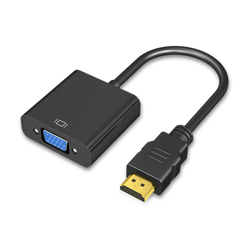 HDMI to VGA преобразователь питание конвертер ноутбук 1080p видео флеш горячие продажи HDMI на VGA