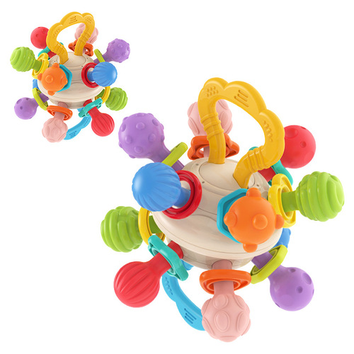 Royal Manhattan Atomic Ball 0-1 year old baby molar soft rubber boilable rattle hand ball baby toy