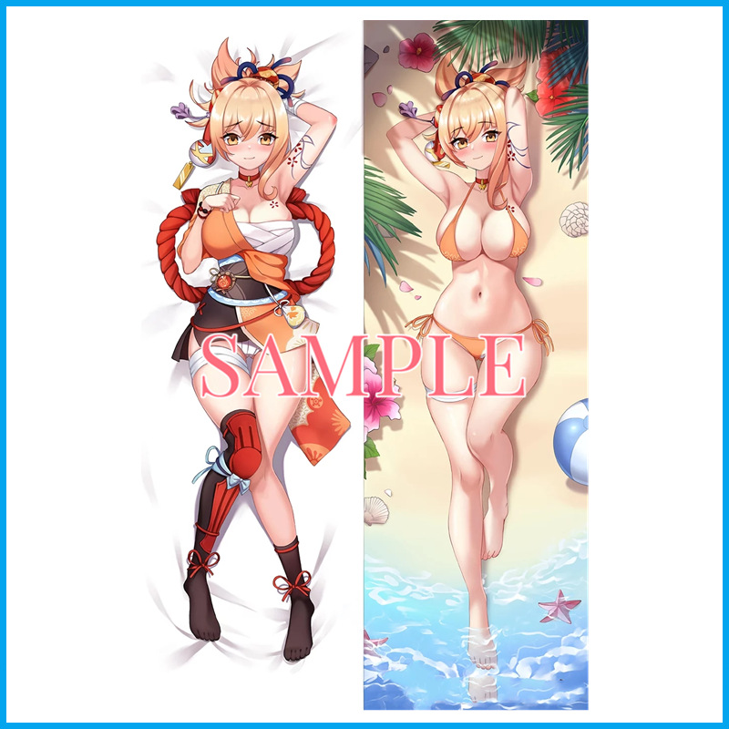 Genshin Impact Ganyu Perna de Pluș Anime de Dimensiuni Reale și Accesorii