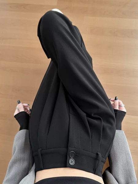 High-End Women's Suit Pants for Autumn and Winter 2026, Loose Straight-Leg Casual Slimming Black High-Waisted Straight-Leg Drapey Wide-Leg Pants