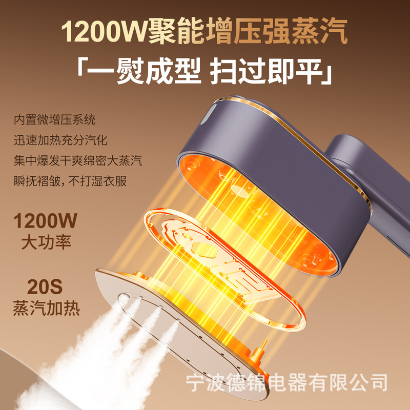 跨境手持挂烫机家用熨斗小型三档数显熨烫机便携折叠电熨斗烫衣服|undefined