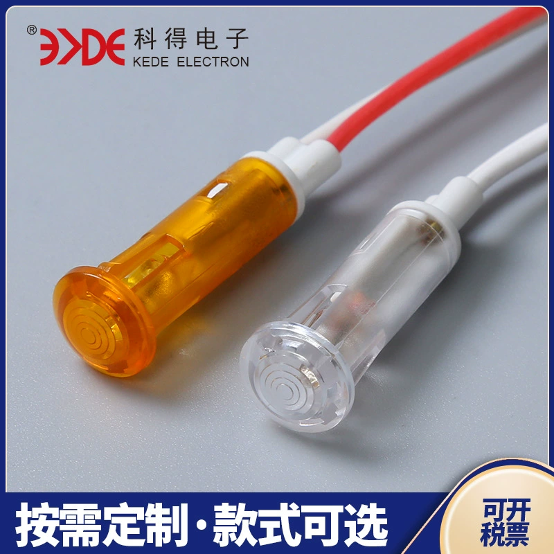 В наличии оптом K63 световой индикатор бытовое электрооборудование с линейным индикатором желтый бесцветный пластиковый индикатор