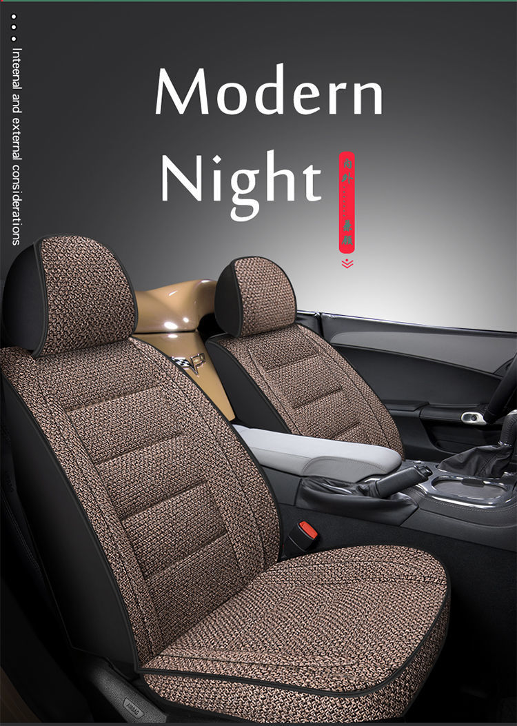 L5U [Four Seasons General Motors] Car Cushion Full Encircled Seat Cover Hemp Breathable Fabric Five Linen Special Seat