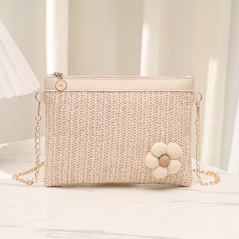 Bolsas de paja transfronterizas, bolsas casuales, bolsas de mano de tejido, bolsas de playa de verano, bolsas de mano para teléfonos móviles.