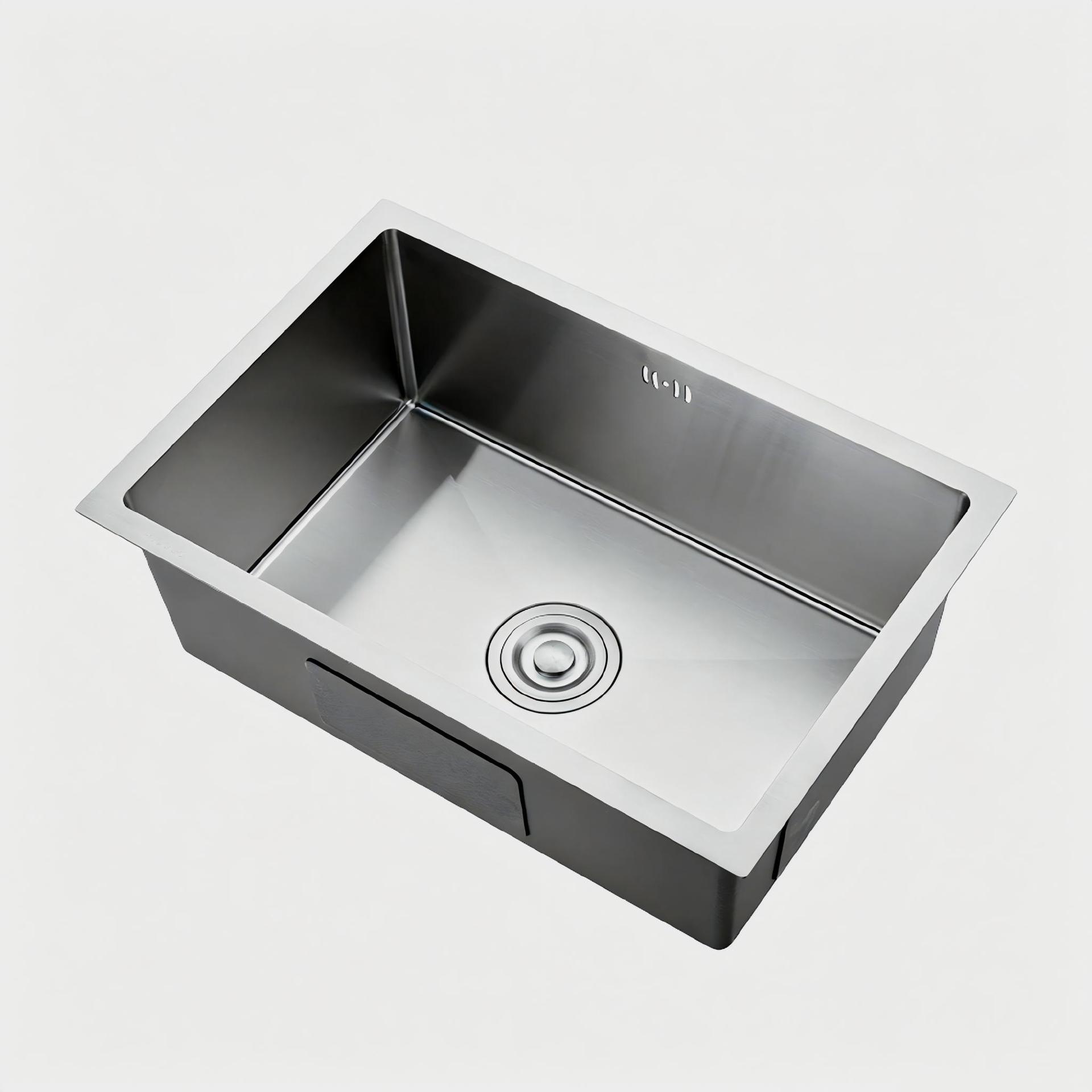 Fregadero Bajo Encimera de Cocina 304 de Acero Inoxidable Un Solo Tanque