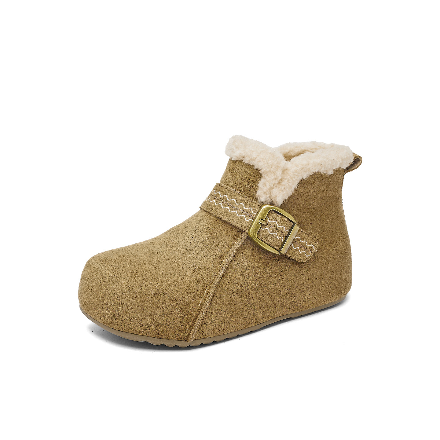 Augu Lion Standing Gao Zapatos Boccan 2025 nuevos zapatos de invierno gruesos enormes bonitos botas de nieve zapatos de lana y algodón