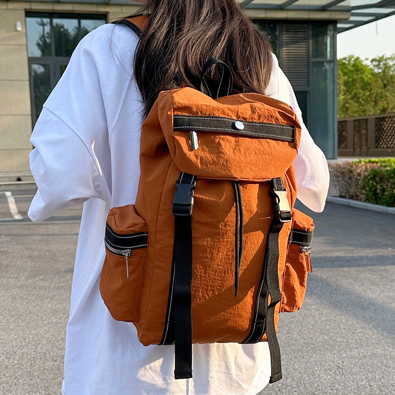 Cross-Border Outdoor Mountaineering Hiking Backpack Trendy Fashion College Student Bag Large Capacity Lightweight Travel Backpack