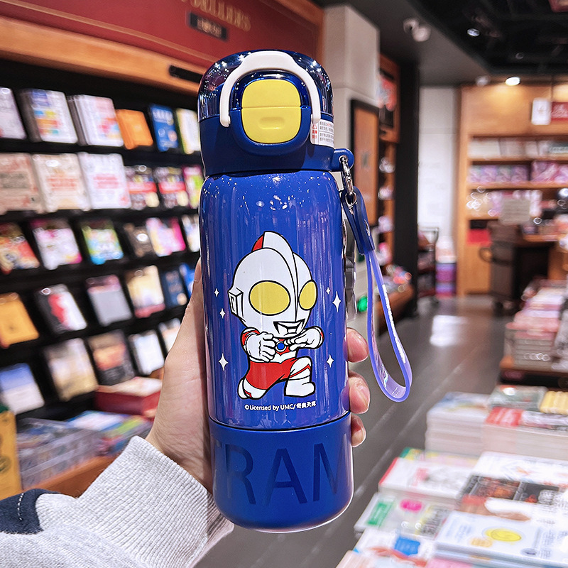 サンリオ魔法瓶カップ女の子かわいいクールロミストローチャンバーカップ子供通学ワンカップ 3 ドリンクポータブルケトル|undefined