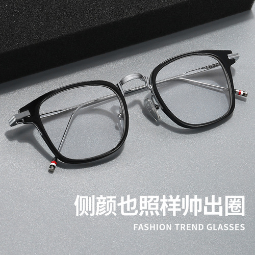 Manufacturer of anti-blue light glasses for men, retro metal trendy eye frames, fashionable myopia glasses frames for women, adjustable prescriptions