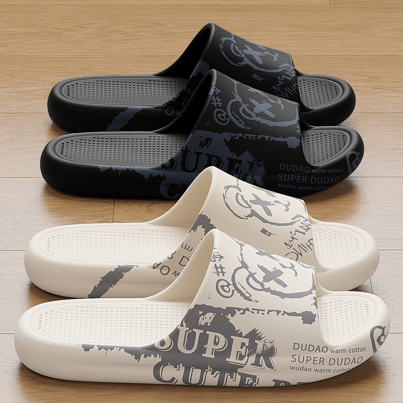 non-slip summer home cartoon women's slippers for bathroom
